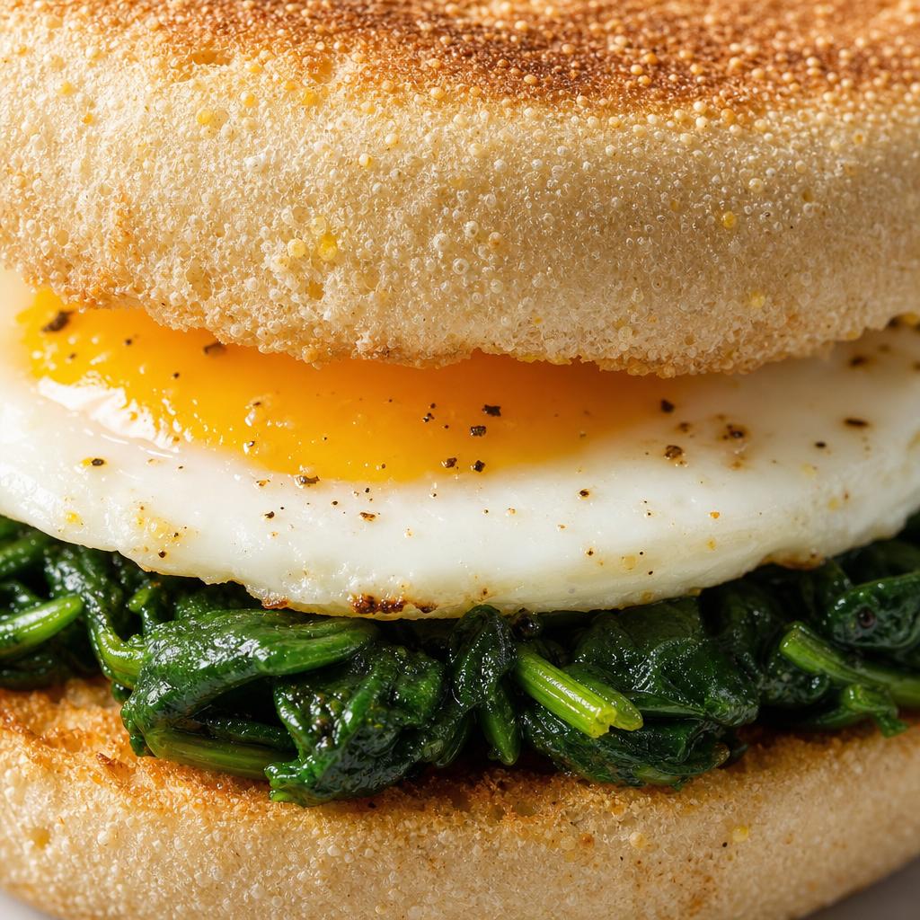 Spinach & Egg English Muffin from Heir's Pears, photo 3
