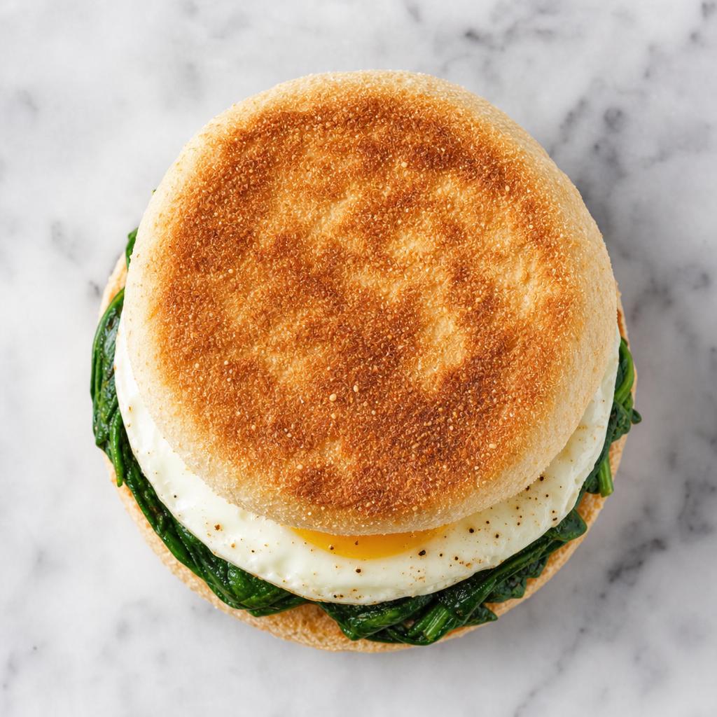 Spinach & Egg English Muffin from Heir's Pears, photo 2